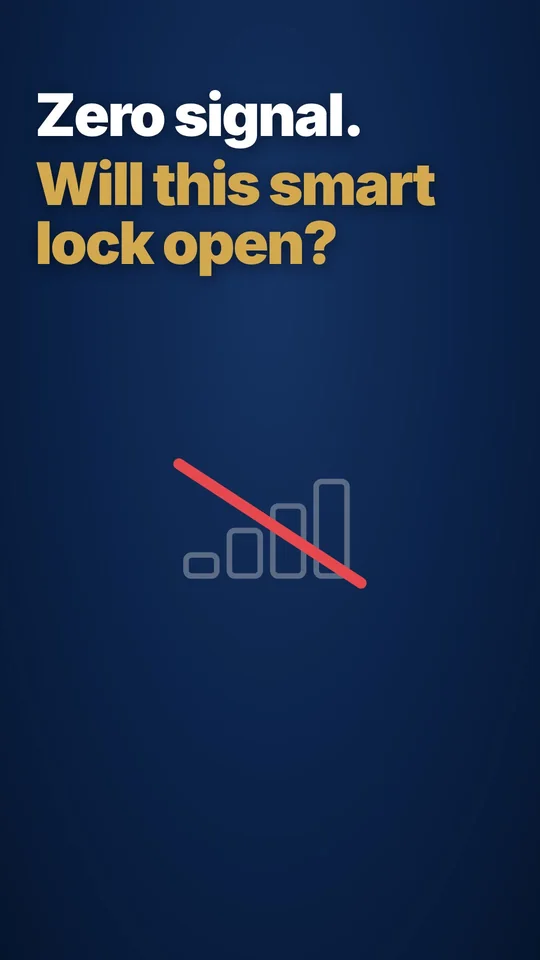 Zero signal. Will this smart lock still open?